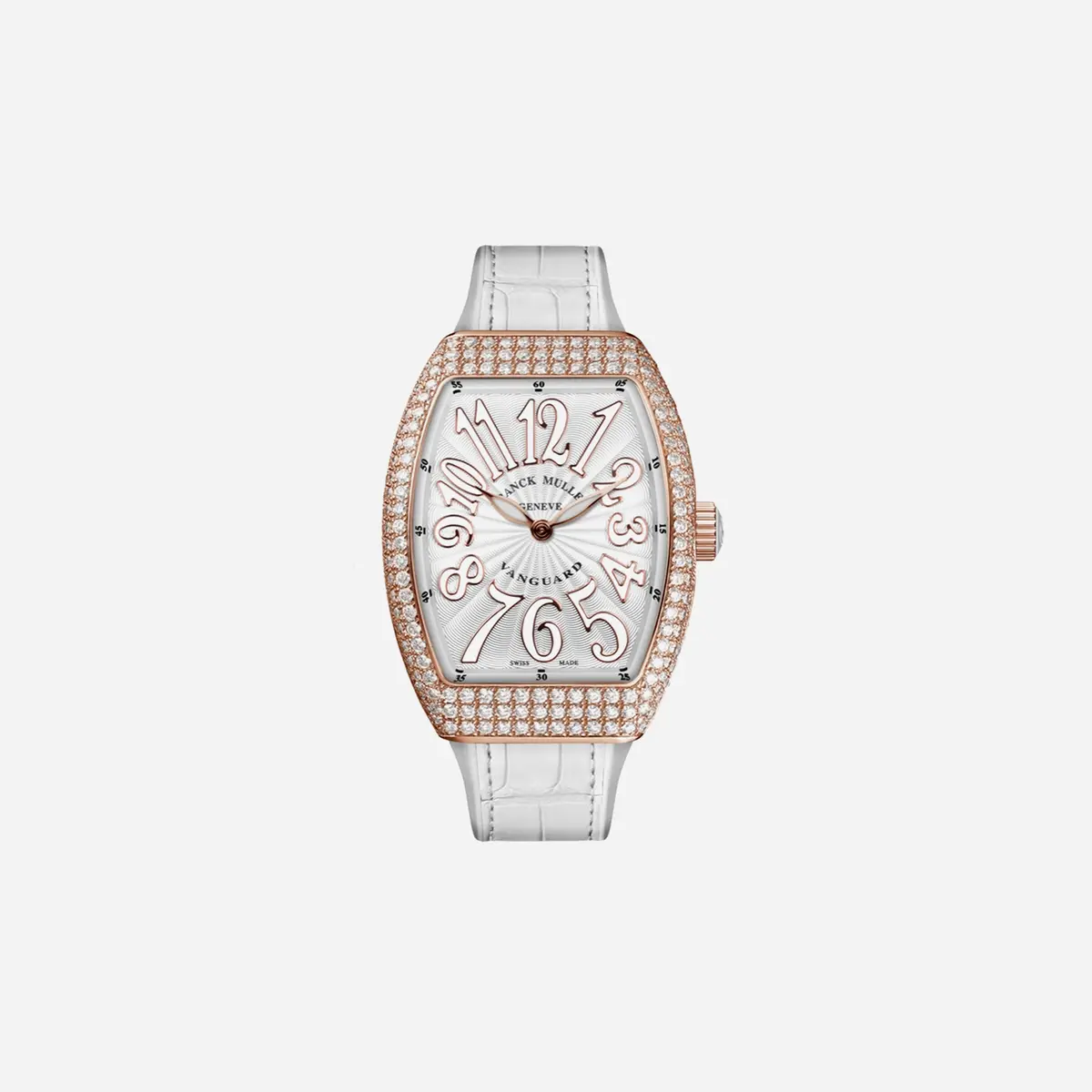 Franck Muller Vanguard White Dial Leather Strap Watch Wmns - V32 Qz D 5N.Bc 1