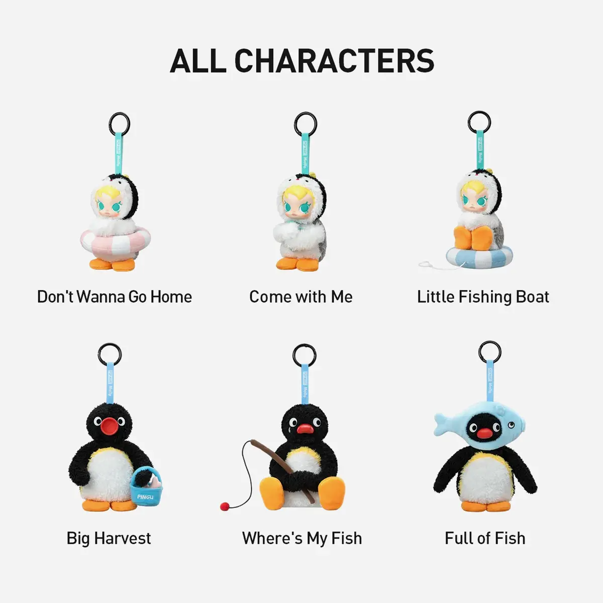 Pop Mart Baby Molly X Pingu Happy Fishing Series Plush Pendant Sealed Case (Pack Of 1) 2