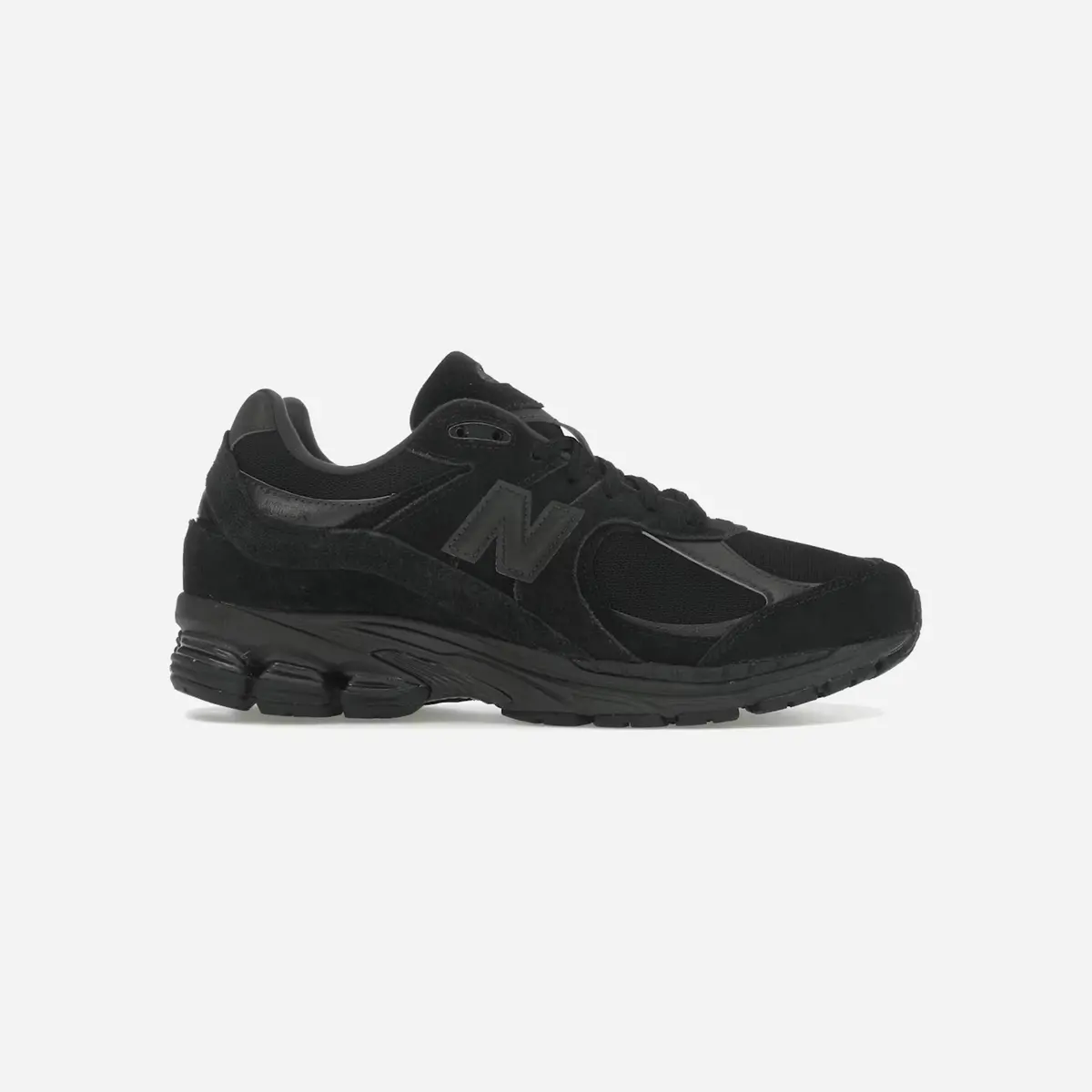 New Balance 2002R Triple Black Suede 1