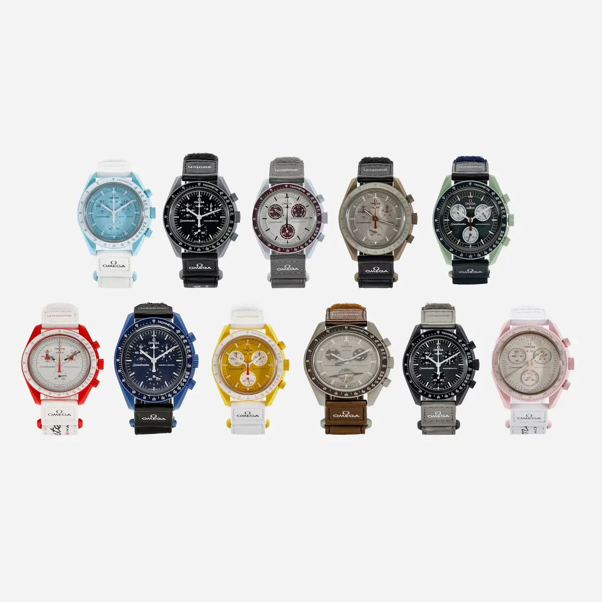 Swatch X Omega Bioceramic Moon Top 11 Set 1