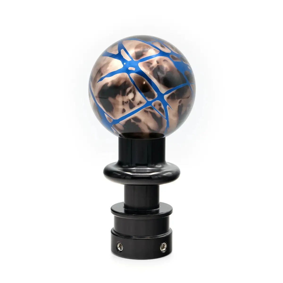 Billetworkz Automatic Shifter - Black Smoke W/ Blue Splash - Fits Jeep Wrangler Jl (2018-Present) 1