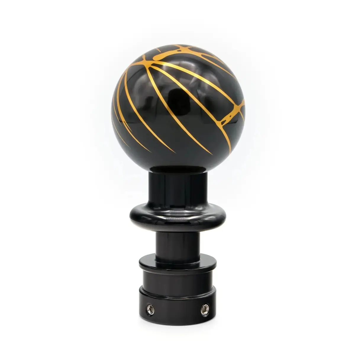 Billetworkz Automatic Shifter - Black W/ Gold Splash - Fits Jeep Wrangler Jl (2018-Present) 1