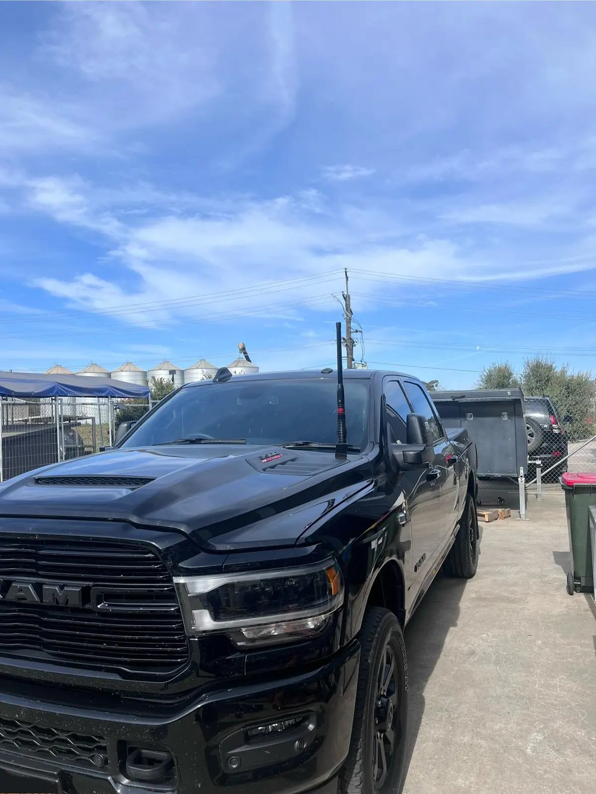Gmf4x4 215P-Bb Dodge Ram 3500 Fifth Generation 2019+ Passenger Side Bonnet Uhf Antenna Bracket 1