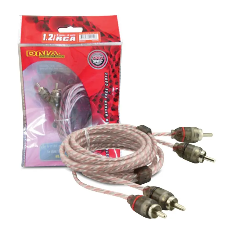 Dna Brca401r Bulk 1.2M 2 Male Rca To 2 Rca Interconnect Audio Cable 1