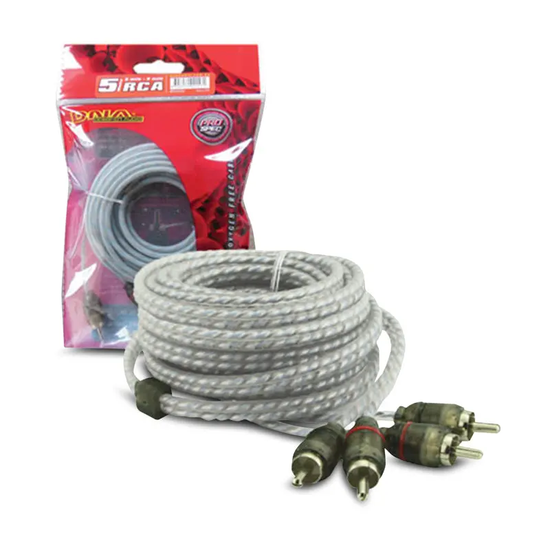 Dna Brca405bu Bulk 5M 2 Male Rca To 2 Rca Interconnect Audio Cable 1