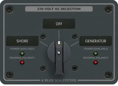 Blue Sea Bs-8359B Ac Rotary Panel 230Vac 30A Off + 2 1