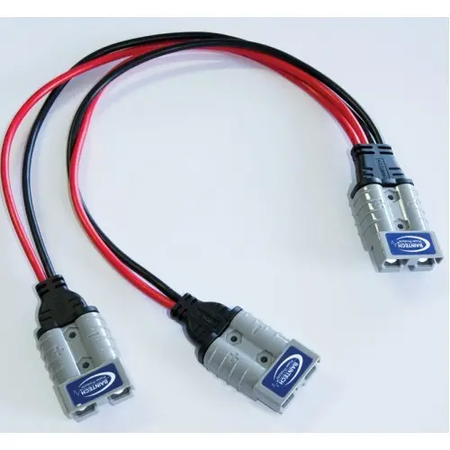 Baintech Bta2ap0.5 Y Cable With 3 Anderson Plugs Fitted - 40A Parallel Connection Cable 0.5M Length For 12V Accessories, Solar Panels, And Dual Appliance Applications 1