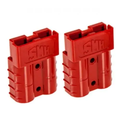 Baintech Bta502-Red 50A Anderson Plug 2-Pack - Red Keyed Connector Pair For Voltage Segregation And System Isolation 1