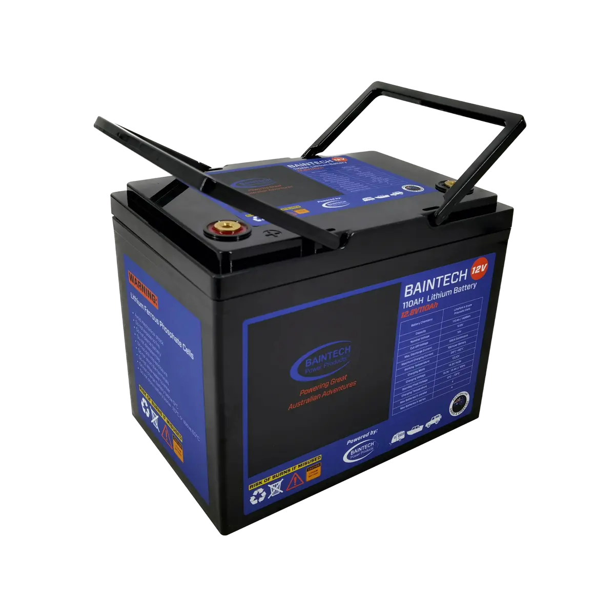 Baintech Btbluelith12/110 12.8V 110Ah Lithium Battery With Bluetooth 1