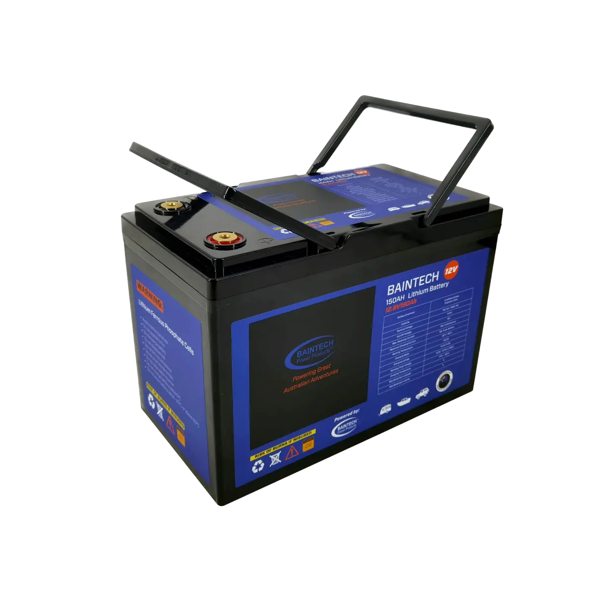 Baintech Btbluelith12/150 12.8V 150Ah Lithium Battery With Bluetooth 1