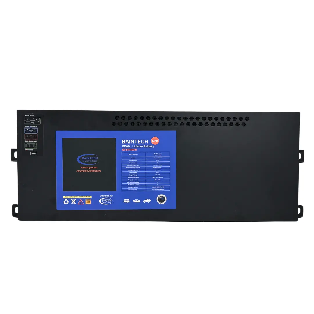 Baintech Btblueslim110-Dc30-12/24 110Ah Slimline Lithium Battery 1