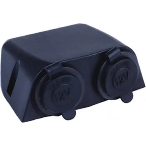 Baintech Btciga-004R Surface Mount Double Engel + Cigarette Lighter Socket With Pvc Housing 1