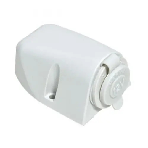 Baintech Btcigawhite-002 Surface Mount Single Cigarette Lighter Socket White With Pvc Housing 1