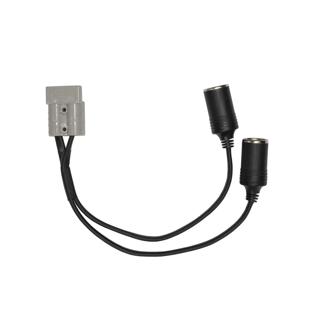 Baintech Btdcs-001 Double Ciga Socket Lead With 50 Amp Anderson Plug - Dual 15A Cigarette Lighter Adapter For Portable Fridges And 12V Accessories 1