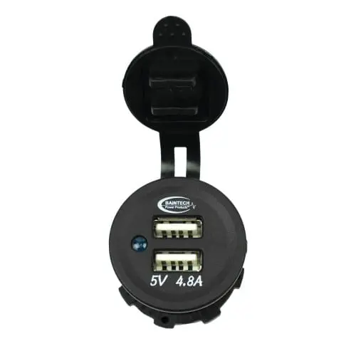 Baintech Btdualusb4.8 Dual Usb Socket 4.8A - Universal 12V/24V Dc To 5V Usb Charging Solution For Tablets And Smartphones 1
