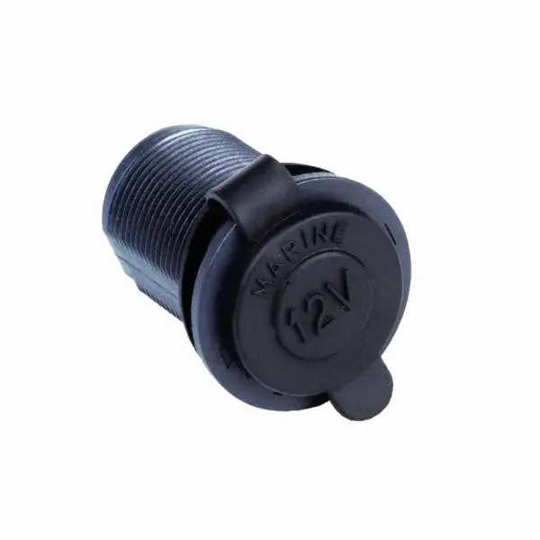 Baintech Btengel-001R Flush Mount Engel Lighter Socket - Heavy-Duty 12V Accessory Power Socket With Black Flush Mount Design And Pvc Surface Plate 1