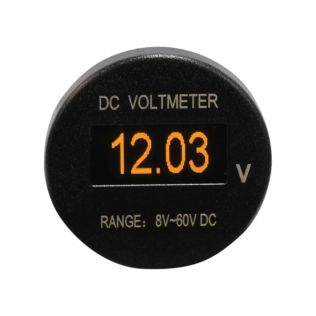 Baintech Btoledvolt Oled Dc Voltmeter 12V/24V - Red Oled Display Voltage Monitor For Battery And Electrical System Monitoring 1