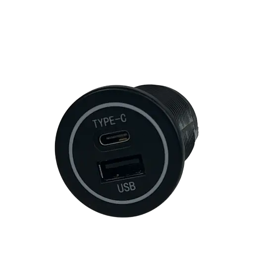 Baintech Btusb-C Type Dual Usb Charger With Type-C Port 1