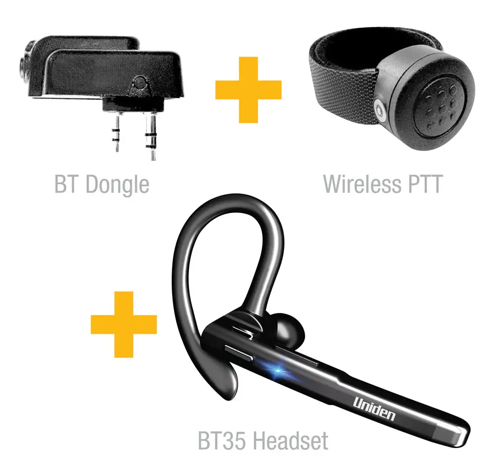 Uniden Btx50 - Accessory Bluetooth Headset Kit For Xtrak 50 Uhf Radios 1