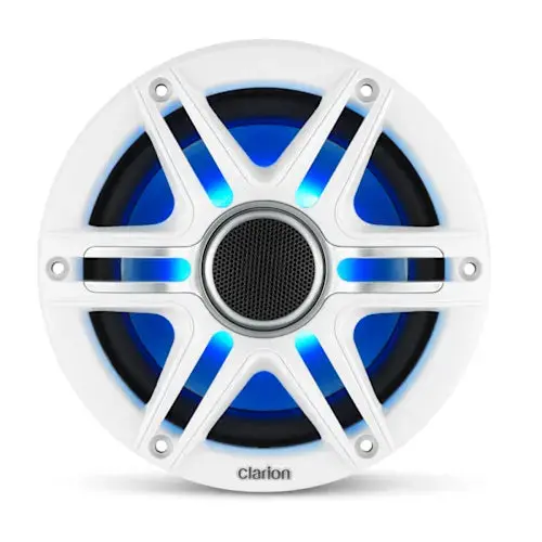Clarion Cmsp-651Rgb-Swg Marine Speakers - Premium 6.5" Coaxial Marine Speakers With Rgb Led Lighting 1