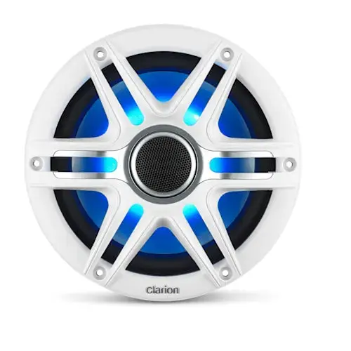 Clarion Cmsp-771Rgb-Swg Marine Speakers 7.7" Coaxial Marine Speakers With Rgb Led Lighting 1