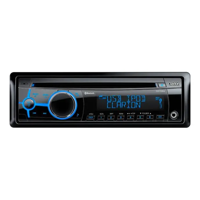 Clarion Cz702a Single Din Stereo Cd/Usb/Mp3/Wma/Bluetooth Receiver. 1