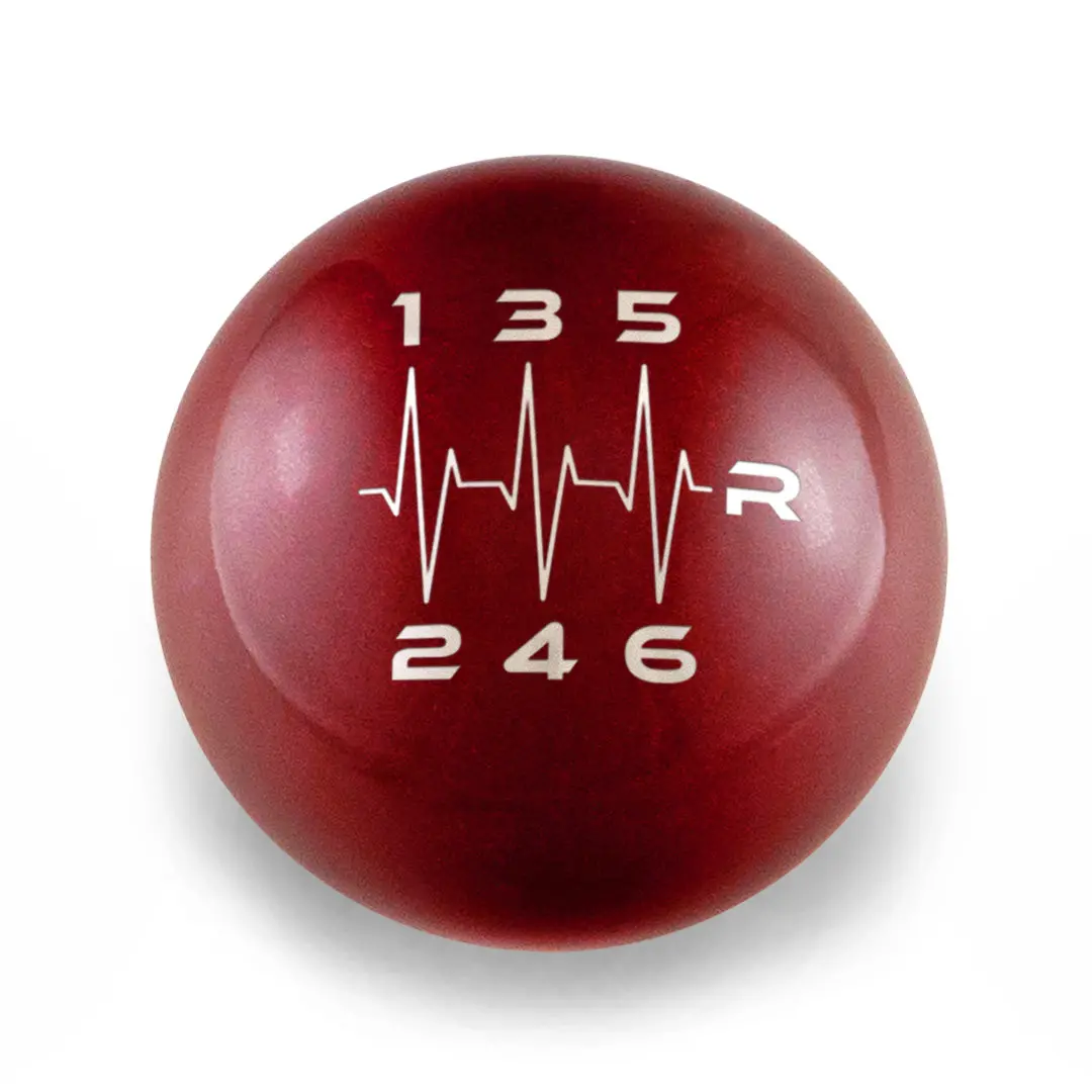 Billetworkz Weighted Shift Knob - 6-Speed Heartbeat Engraving For Dodge Challenger (2015-2023) 8