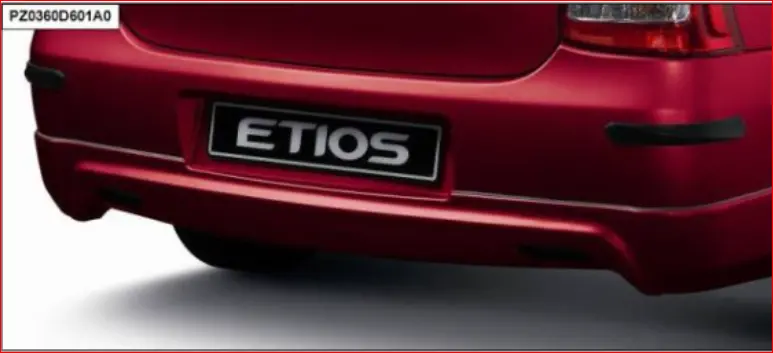 Toyota Etios Sedan Rear Bumper Spoiler 1