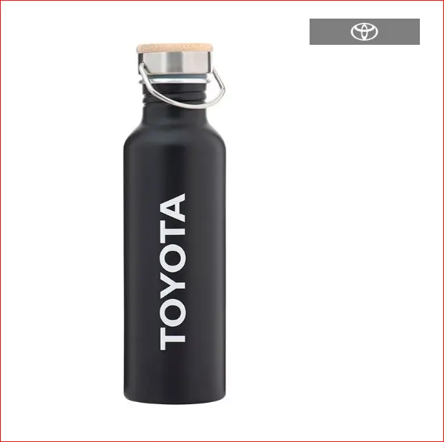 Toyota Black Aluminum Water Bottle 1