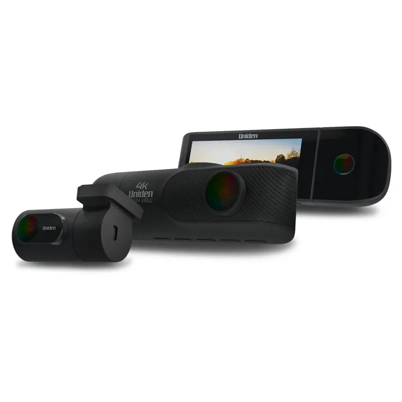 Uniden Dashview40r 3-In-1 Dash Camera 4K Ultra Hd Smart Dash Cam Full Hd  Rear View Internal Cabin Camera 1
