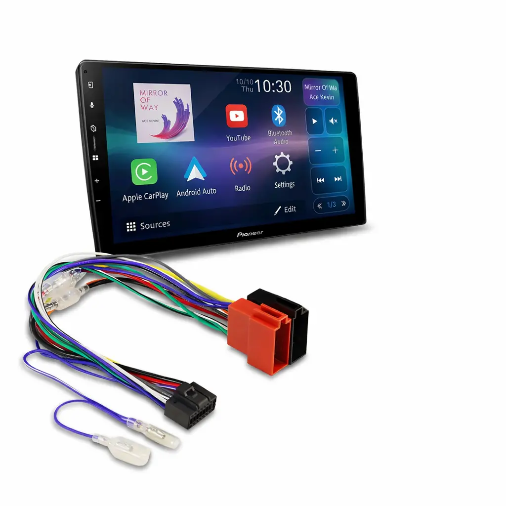 Pioneer Dmh-Ap6650bt 9" Headunit With Harness Package 1