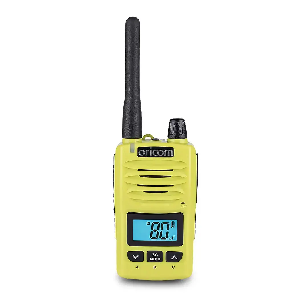 Oricom Dtx600lme Lime Waterproof Ip67 5 Watt Handheld Uhf Cb Radio 1