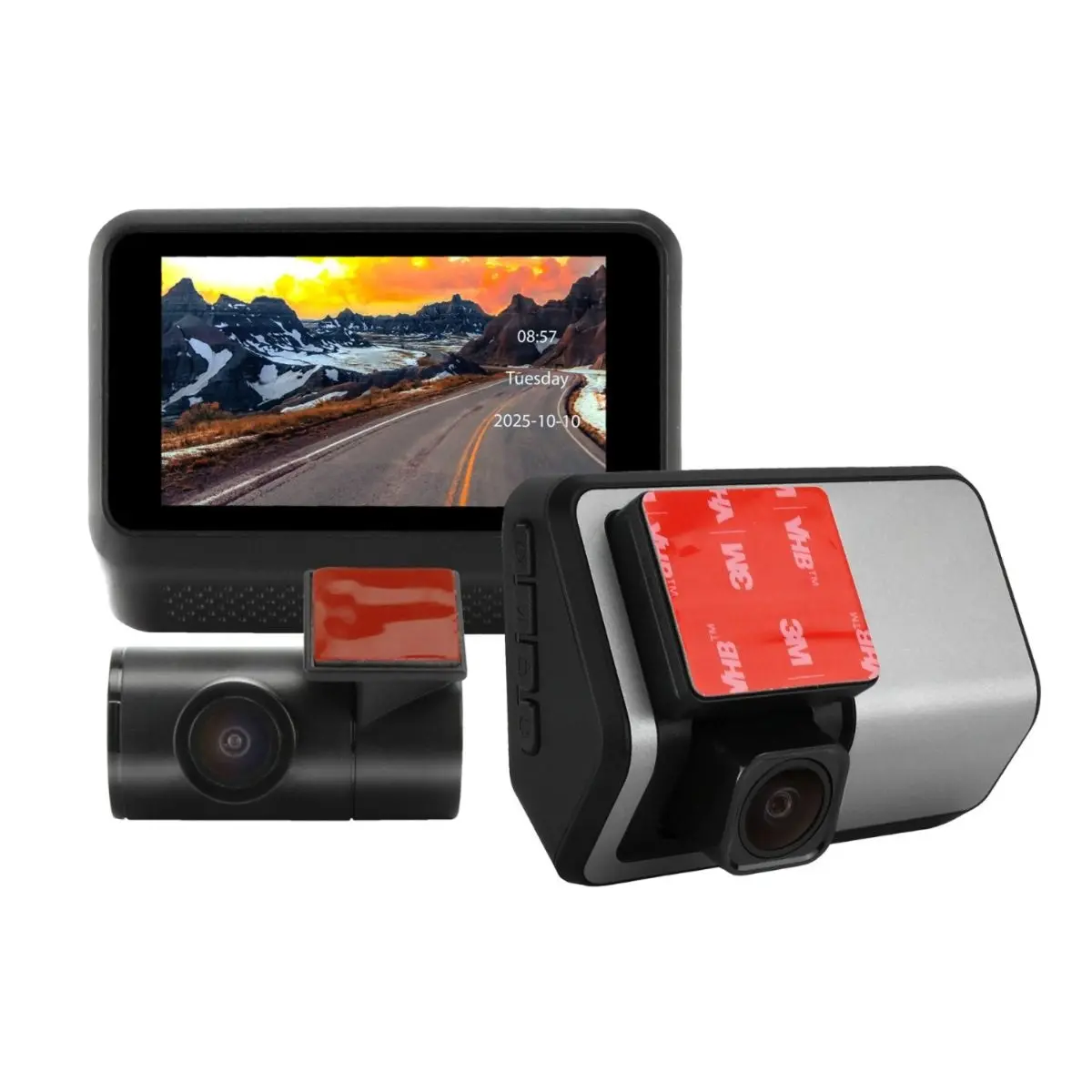 Dna Dvr2chs-4Km - 4K Ultra Hd Front With 3-Inch Ips Screen + 1080P Rear Dash Cam 1