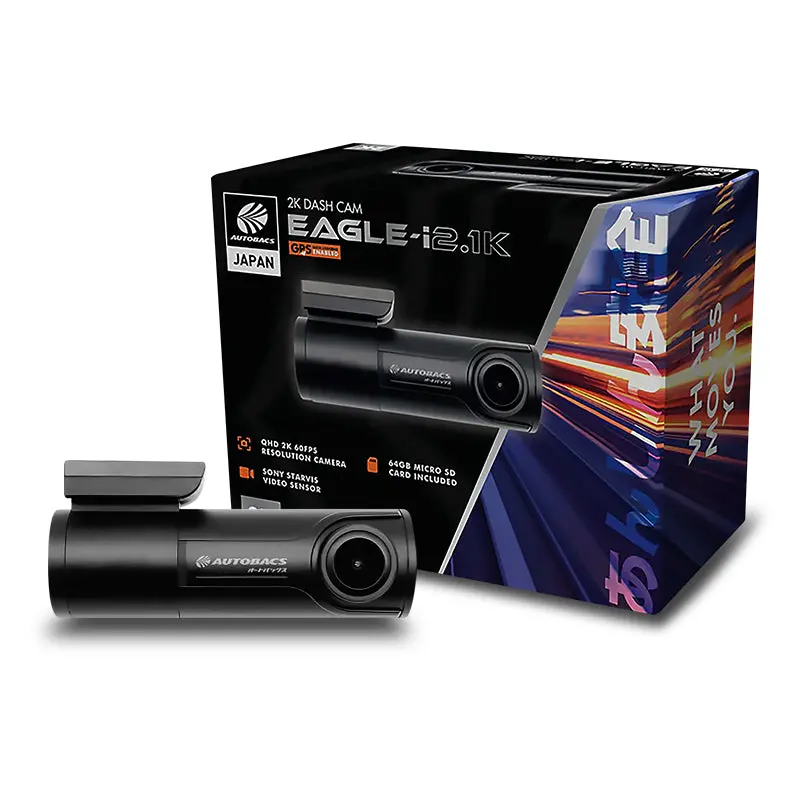 Autobacs Eaglei2.1K 2K Dash Cam Wi-Fi Gps Dvr 1