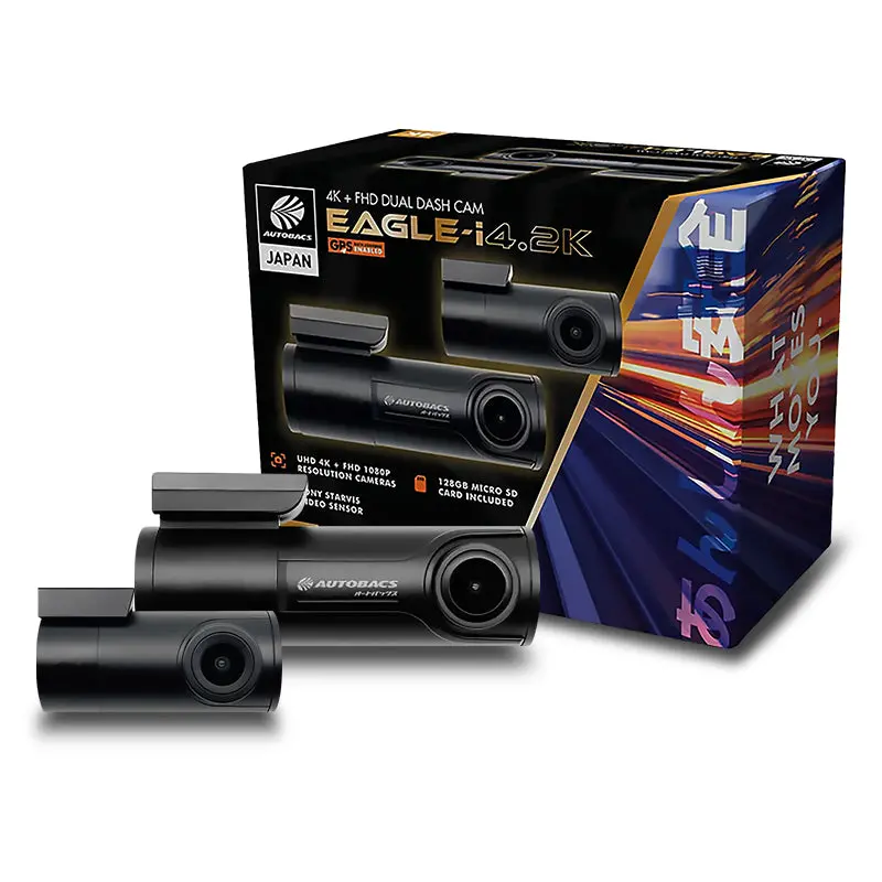 Autobacs Eaglei4.2K 4K+Fhd Dash Cam Wi-Fi Gps Dvr 1