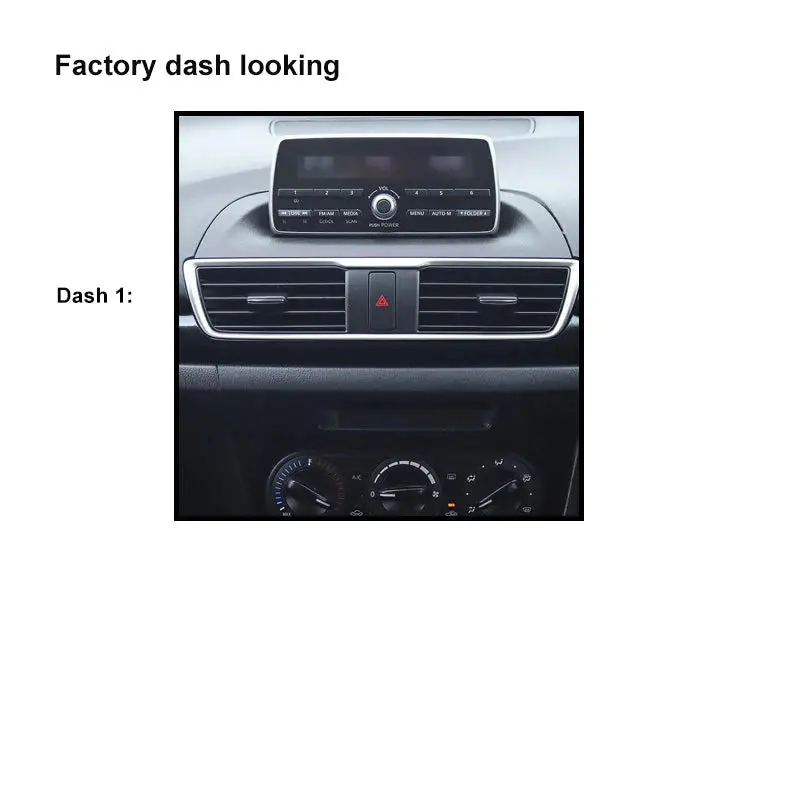 Cac F9ma7k1 9 Inch Fascia Kit Compatible With Mazda 3 2013+ Dash 1 2