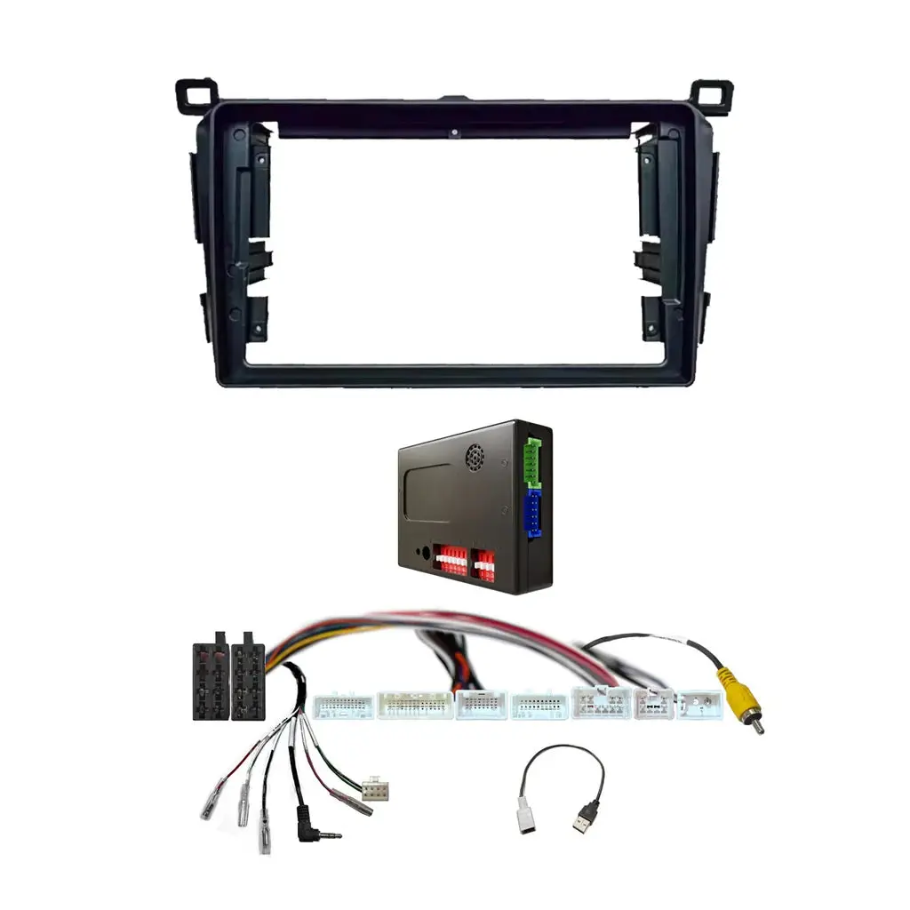 Cac F9ty66k1 - 9 Inch Fascia Kit With Harness For Toyota Rav 4 2013-2018 Dash 1 Dash 2 Dash 3 1