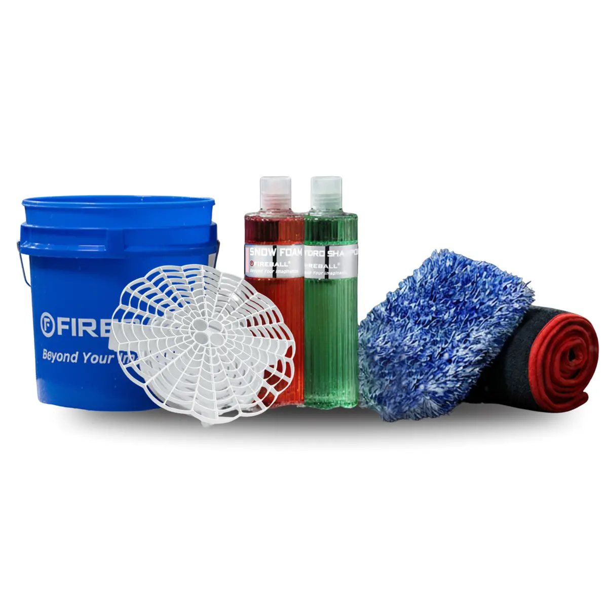 Fireball Fb-Bk-Pd-Bl  Basic Kit - Wash Pad (Clear-Blue Bucket) 1