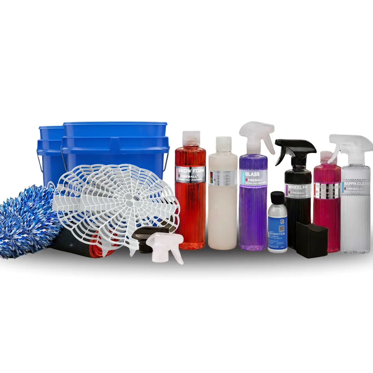 Fireball Fb-Ek-Pd-Bl Elite Kit - Wash Pad (Clear - Blue Bucket) 1