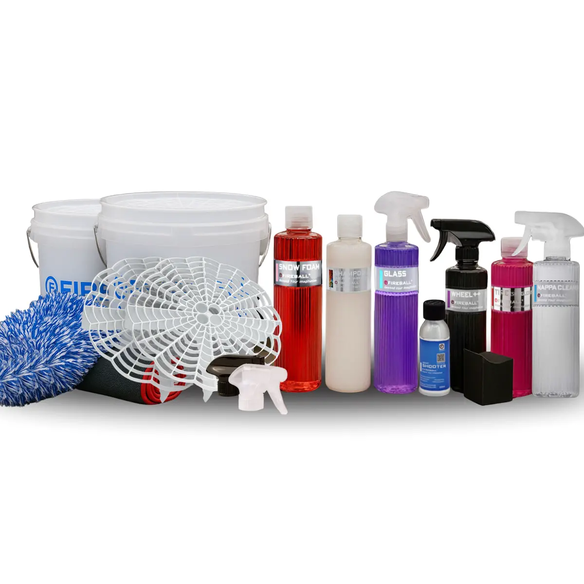 Fireball Fb-Ek-Pd-Wh Elite Kit - Wash Pad (Clear - White Bucket) 1