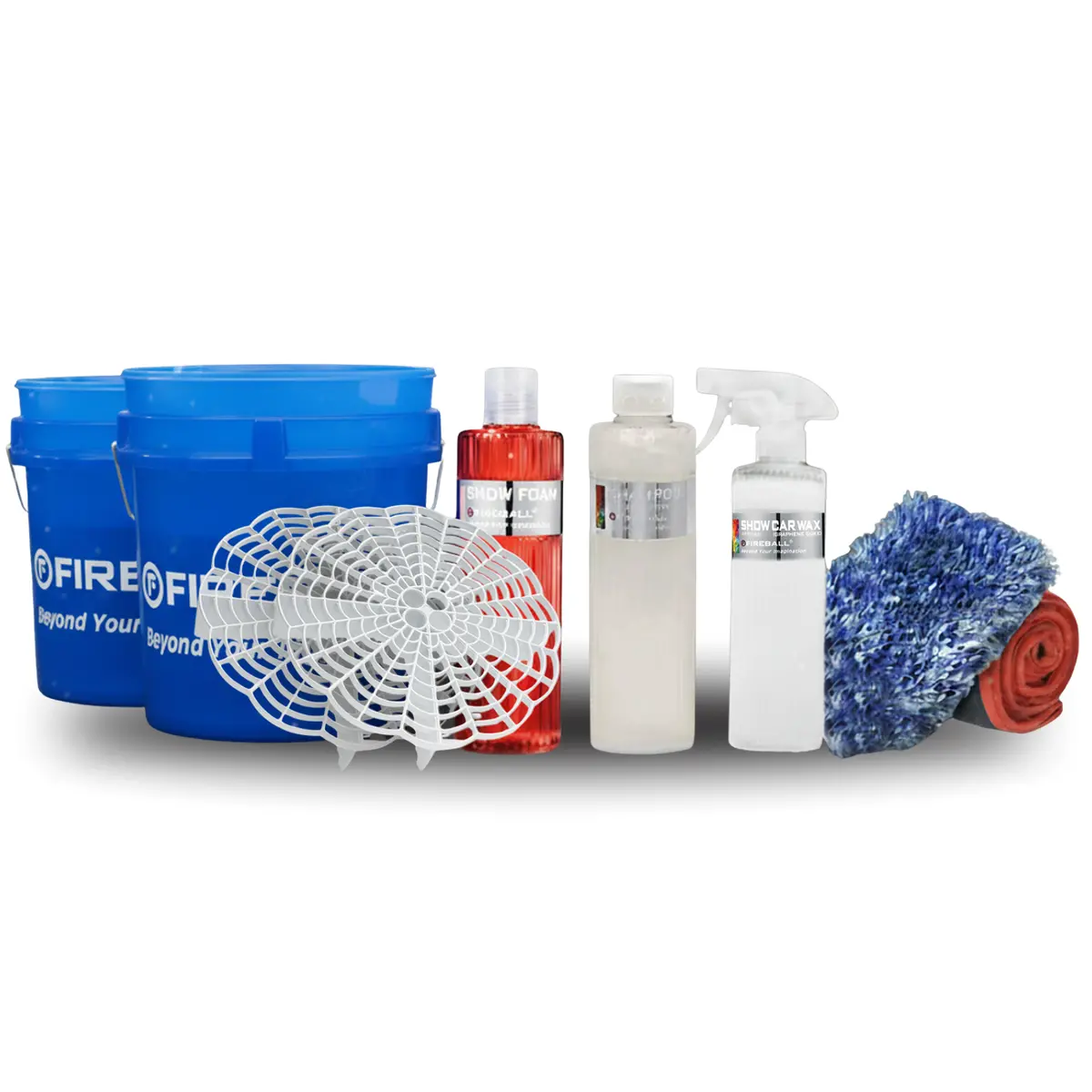 Fireball Fb-Pk-Pd-Duk-Cb Premium Kit - Wash Pad | Duke 500Ml | Clear-Blue Bucket 1