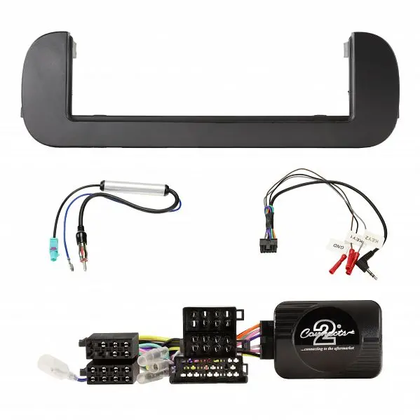 Aerpro Fp8560k Single Din Dark Grey Install Kit Suit Fiat Panda 2013 - 2018 1