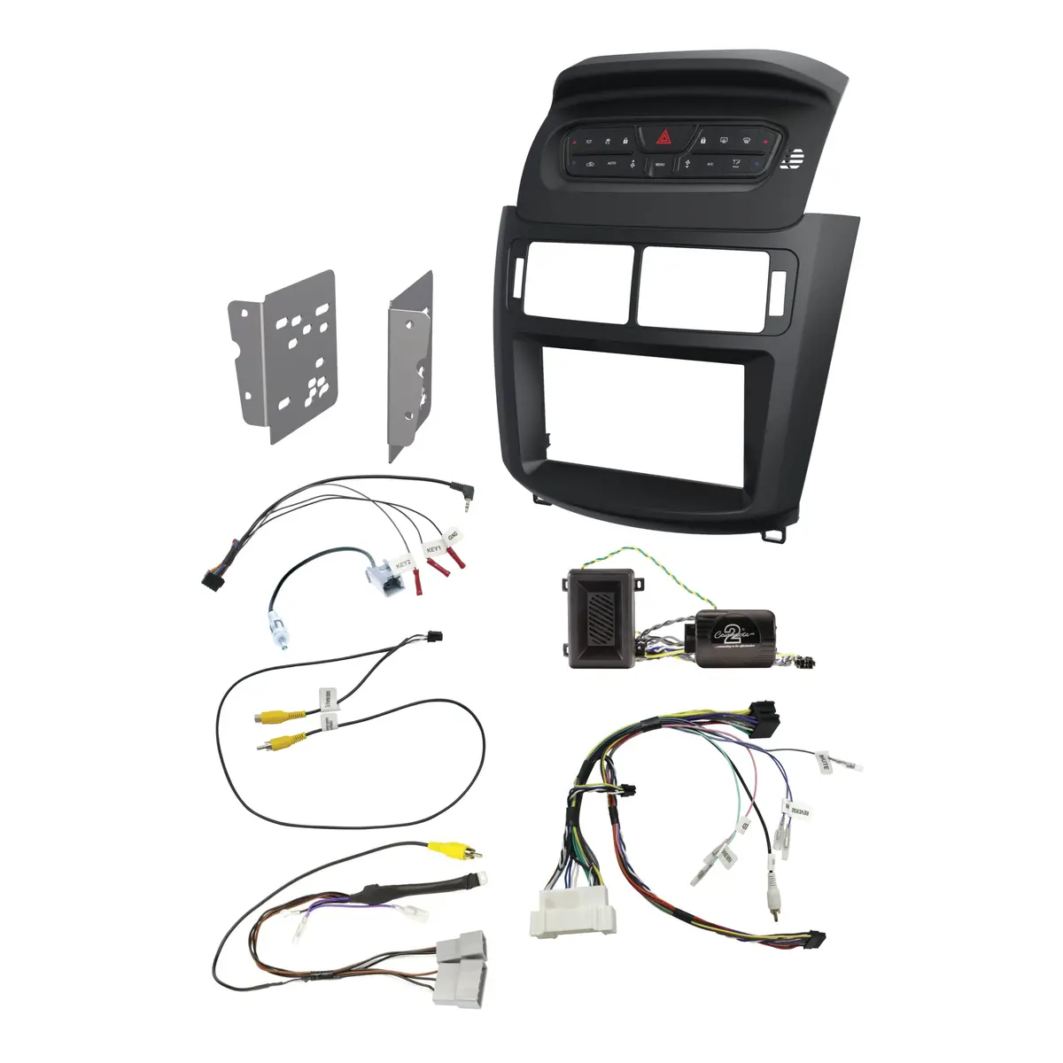 Aerpro Fp9660sk Double Din Satin Black Head Unit Install Kit Suit Ford Territory Sz Mk1 2011 - 2014 1