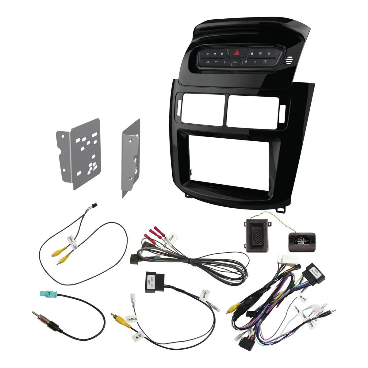 Aerpro Fp9670pk Double Din Piano Black Install Kit Suit Ford Territory Sz Mk2 2015 - 2016 1