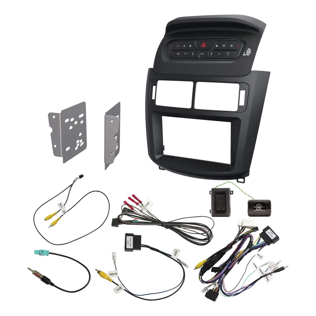 Aerpro Fp9670sk Double Din Satin Black Install Kit Suit Ford Territory Sz Mk2 2015 - 2016 1