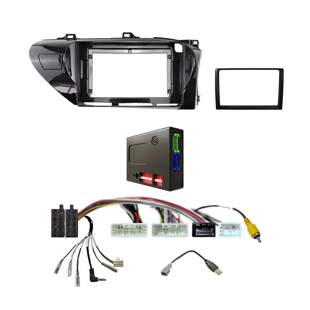 Cac Fxty42k3 - 9 Inch Fascia Kit With Harness For Toyota Hilux 2020+ Dash 1 Dash 2 1