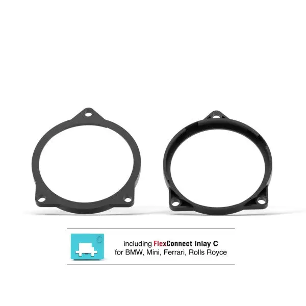 Helix Cfmk100 Bmw.1 | Flexmount100 Adaptor Ring Kit | 4" Midrange Adapter 1
