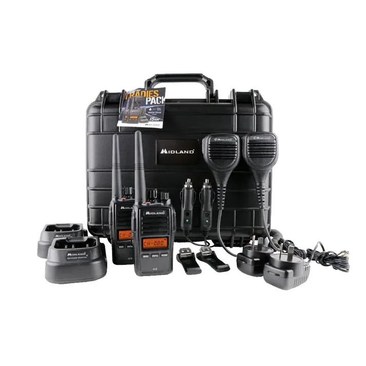 Midland G18-2Tp 5W Uhf Analogue Portable Radio - Twin Tradie Pack 1