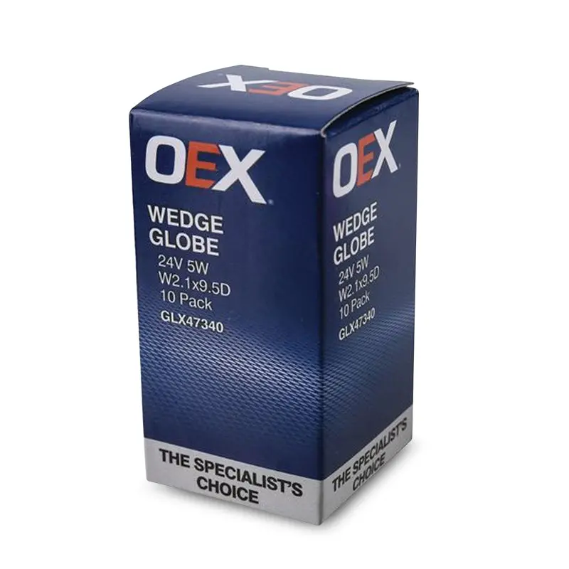 Oex Glx47340 | 24V T10 Wedge Globe Bulbs 5W W2.1X9.5D – Pack Of 10 Standard Automotive Lighting 1