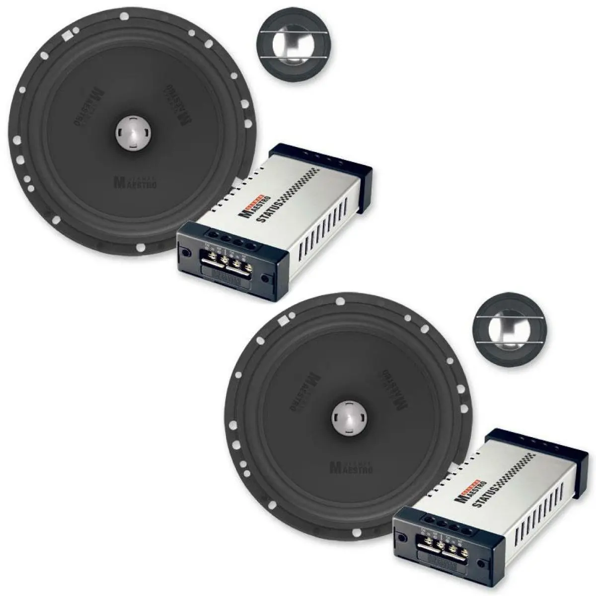Germanmaestro Gm-Sv6509 Status-Line 6.5" 195W 2-Way Component/Coaxial Speaker - Pair 1